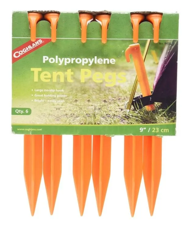TENT PEGS - 9 - 6 PACK